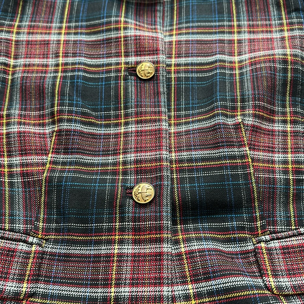 Brooks Brothers Plaid Light Jacket Wool Blend size 10 - Picture 4 of 10